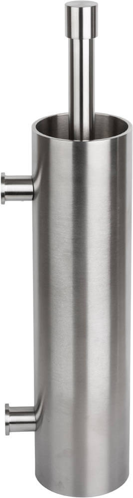 Toiletborstel Piet Boon PB301 met muurbevestiging mat roestvast staal AISI 316