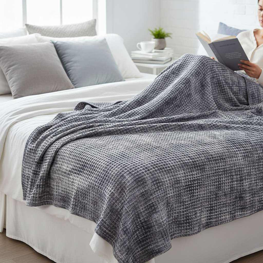 1+1 GRATIS - Flanellen Wasbare DekenZydante® Waffle Plaid