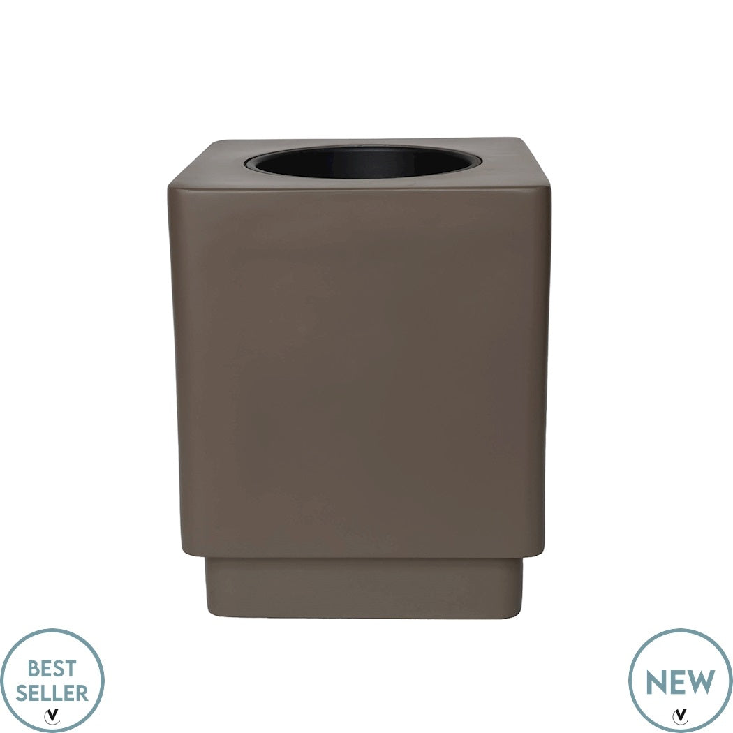 Pot Pattaya taupe Ø38 x H46 cm (Taupe Ø38 x H46 cm)