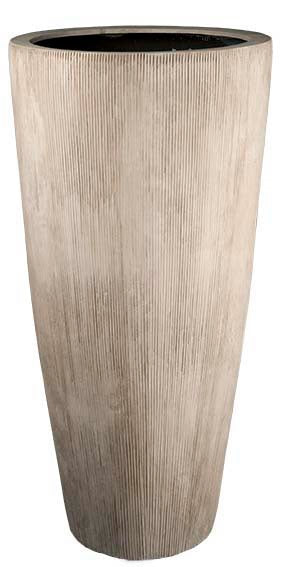 Pot Java L stripe beige Ø47 x H100 cm (Stripe beige Ø47 x H100 cm)