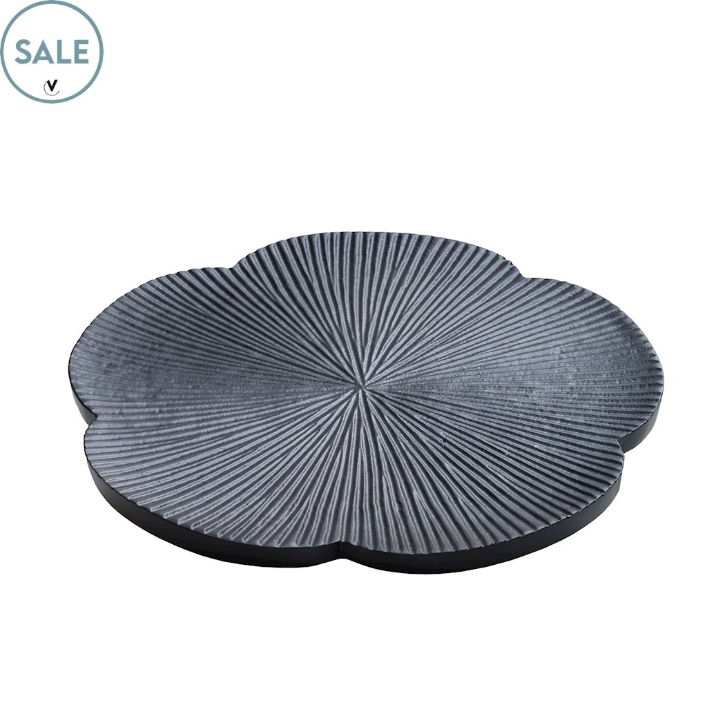 SALE! Dienblad Santa Cruz black Ø35 x H35 cm (black Ø35 x H35 cm)