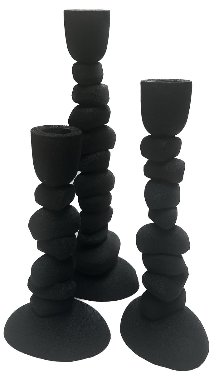Kaarshouder Nechi black L10 x B8 x H28/22/19 cm (black L10 x B8 x H28/22/19)