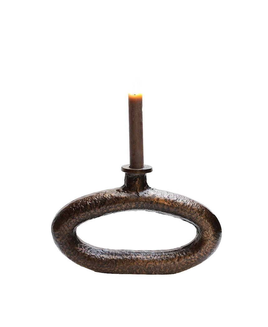 Kaarshouder Rocha M bronze L26 x B4 x H16 cm (Bronze L26 x B4 x H16 cm)