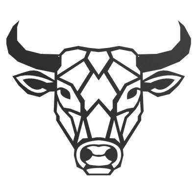 Wanddecoratie Stier