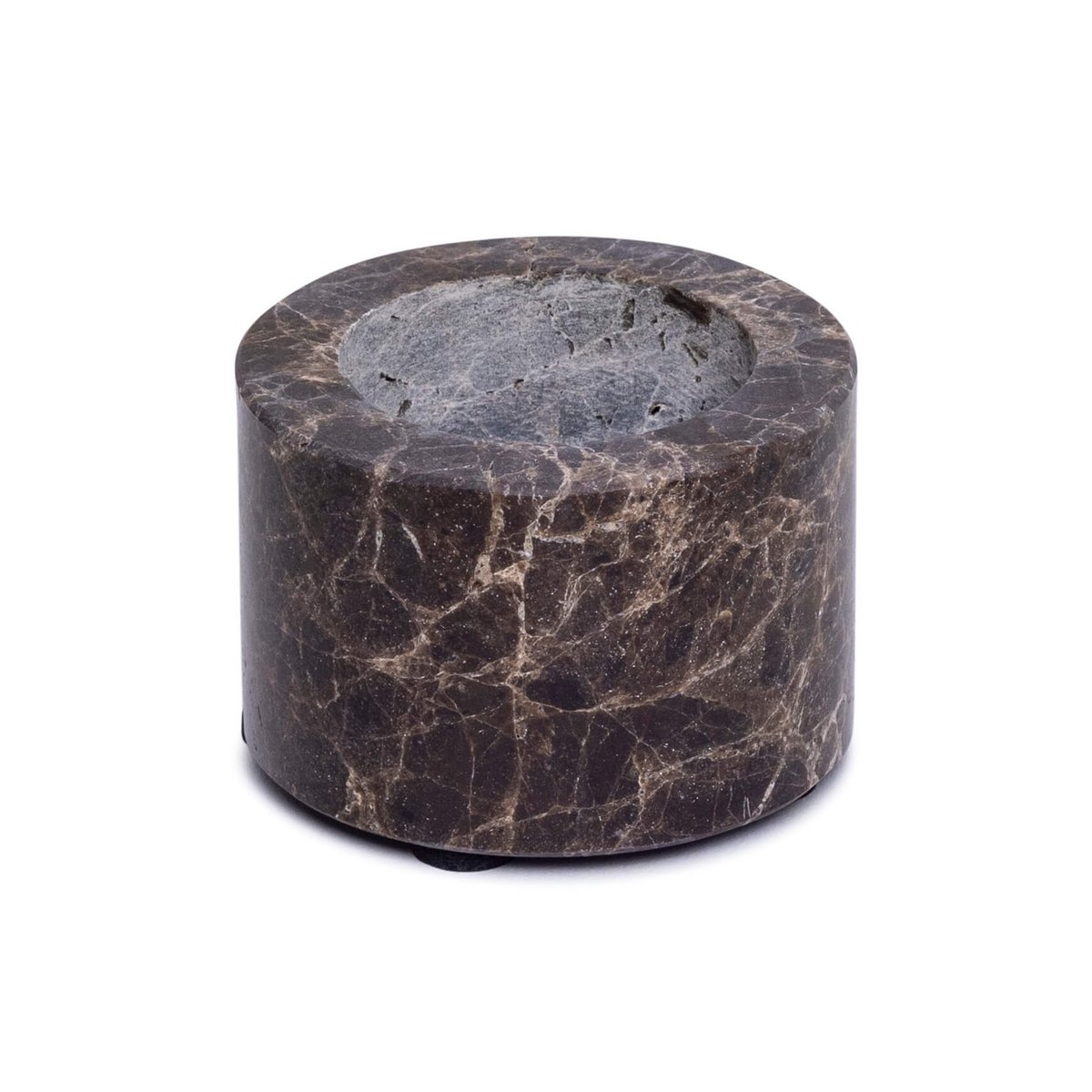Travertine Waxinelichthouder - rond