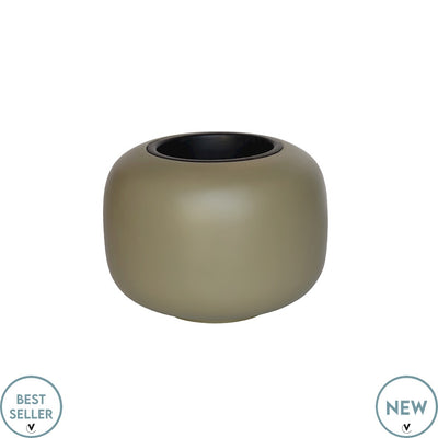 Pot Phuket pebble grey Ø34,5 x H26 cm