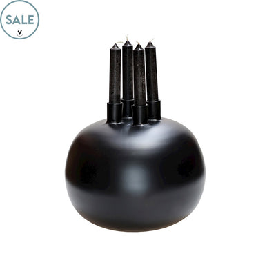 Kaarshouder Valdes Ø25 x H24 cm Black 1
