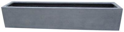 Pot Virginia M grey L80 x B20 x H20 cm 2 stuks