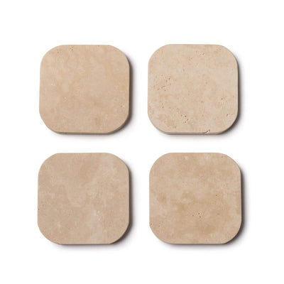 Onderzetters Marmer - Organisch - Set van 4 stuks - 1x10x1cm