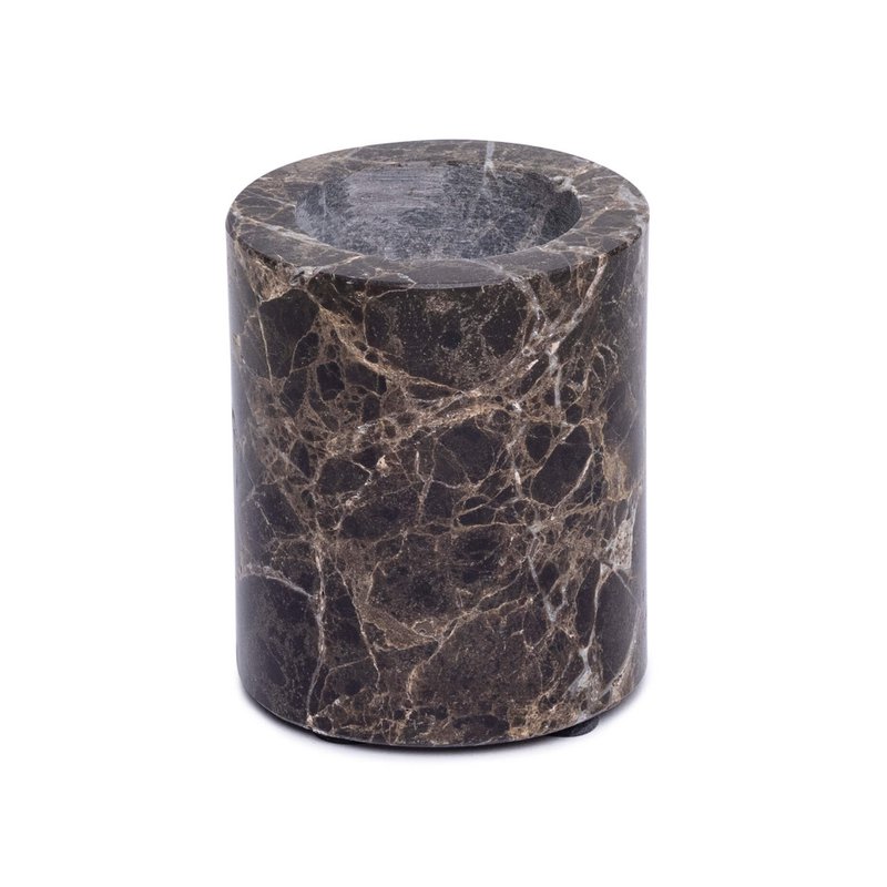 Travertine Waxinelichthouder - rond