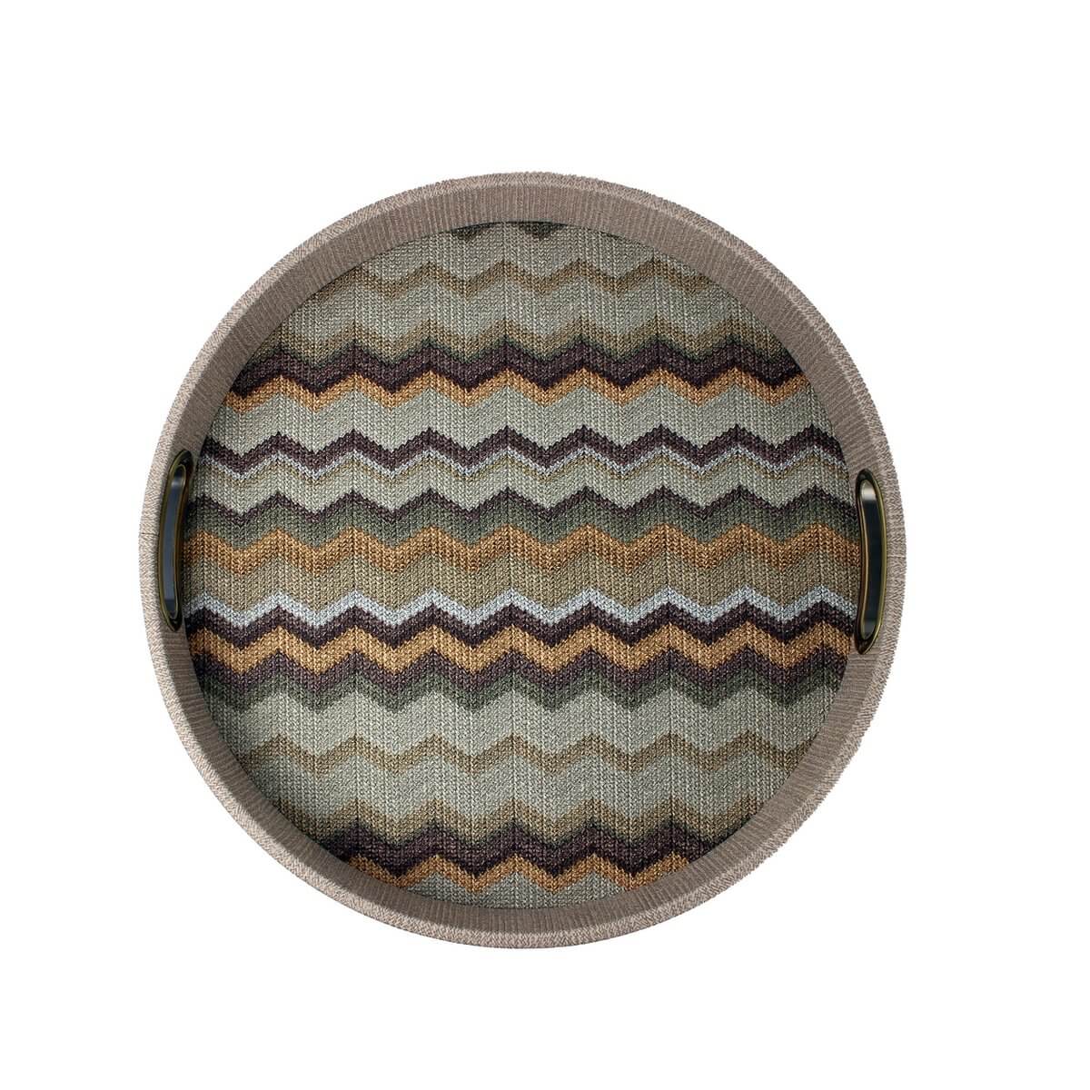Dienblad zigzag rond