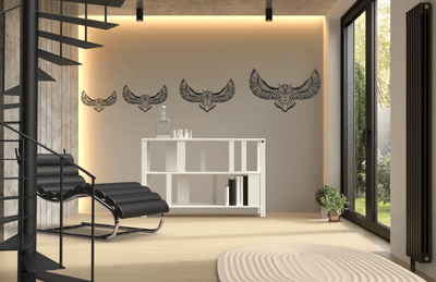 Stalen Wanddecoratie Uil