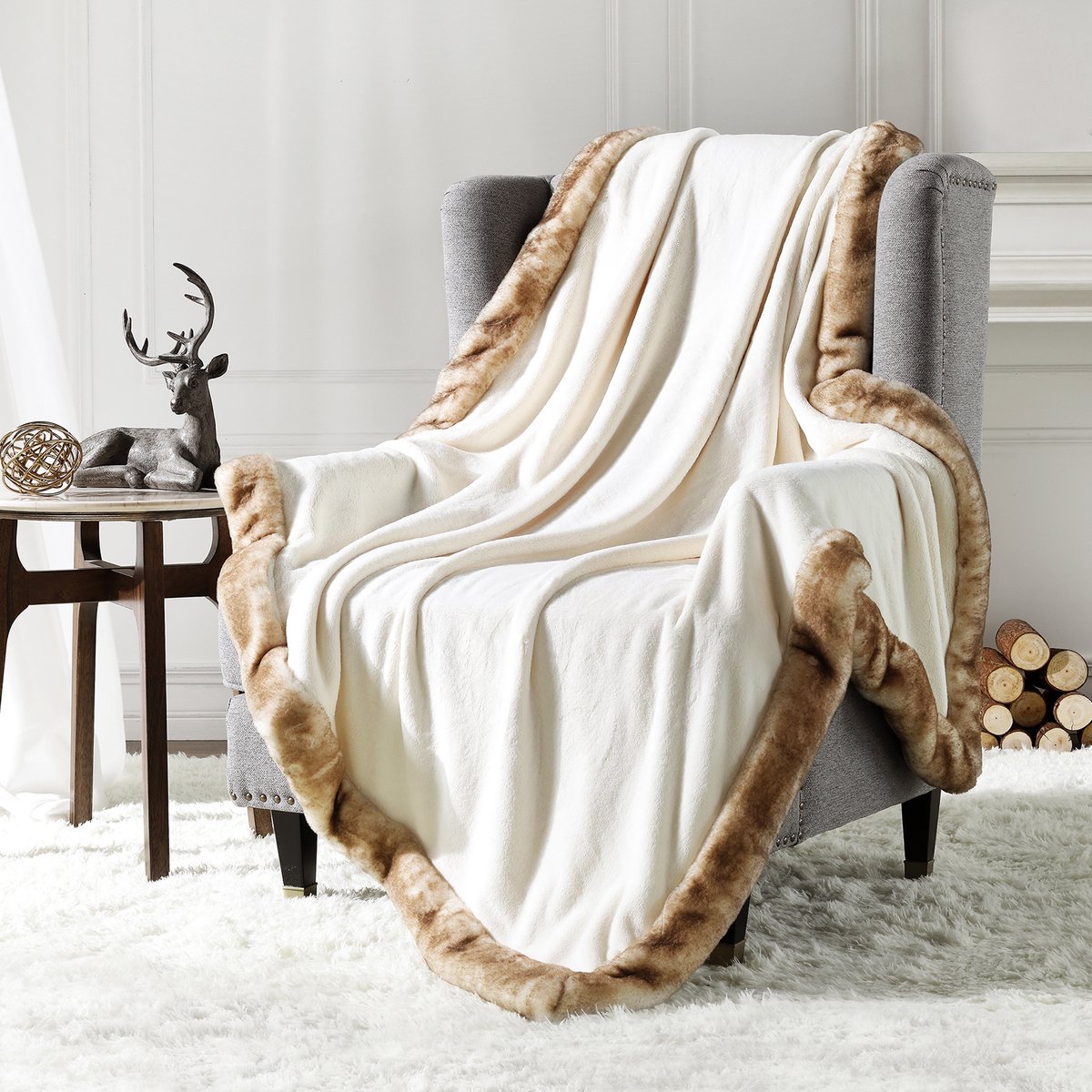 1+1 GRATIS – Elektrische Wasbare Luxury Milky Plush