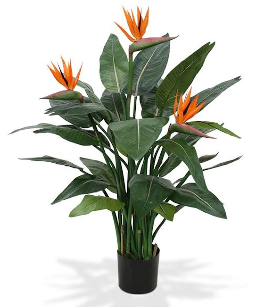 Kunstplant Strelitzia Deluxe green H115 cm