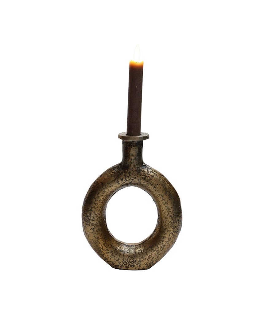 Kaarshouder Rocha S L16 x B4 x H21 cm Aged Brass 1