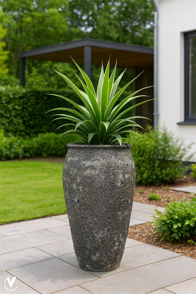Pot Panarea XXL relic Ø58 x H120 cm Black 2