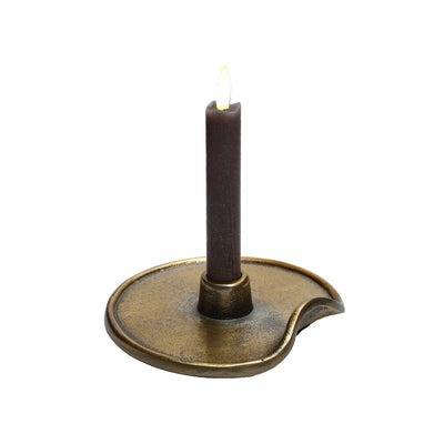 Kaarshouder Alsina S aged brass Ø15 x H3 cm