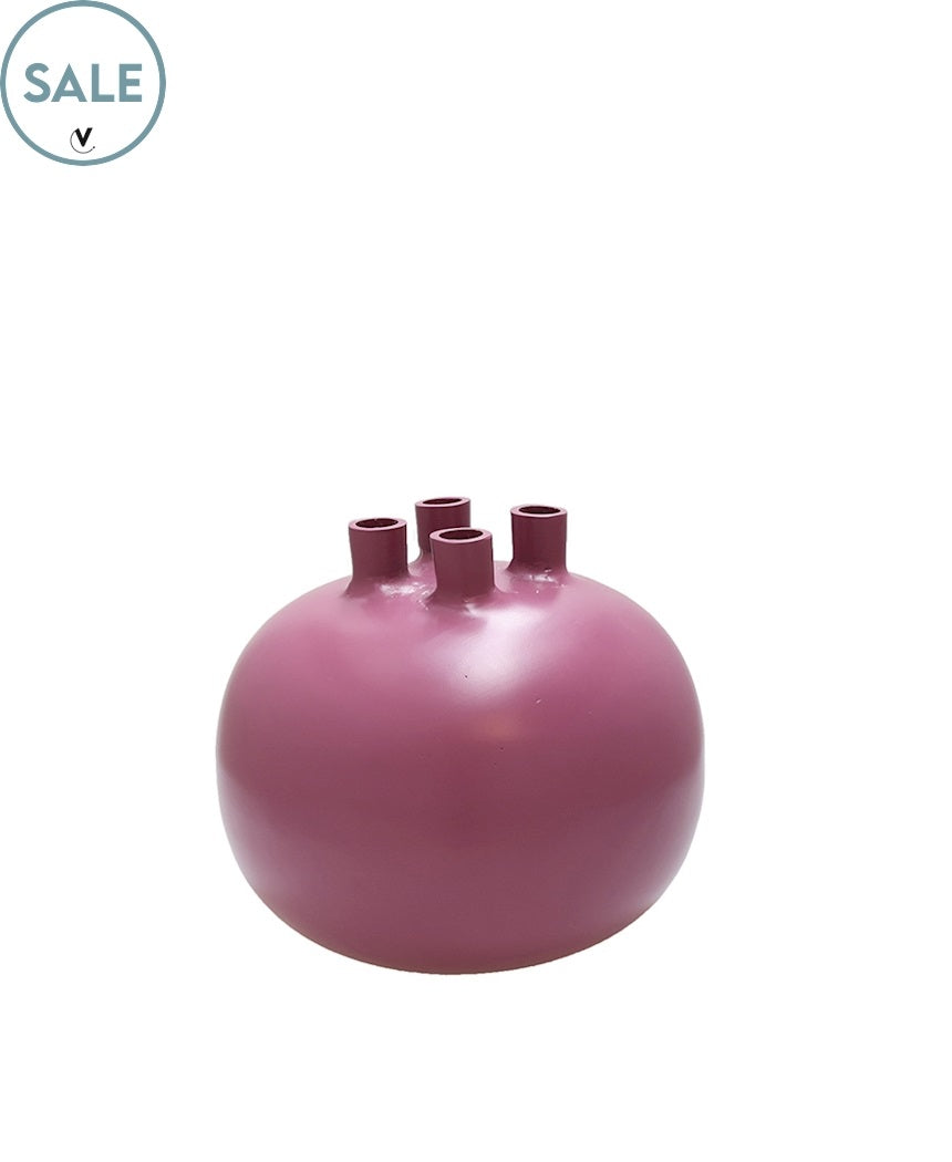 Kaarshouder Valdes Ø25 x H24 cm Mauve 1