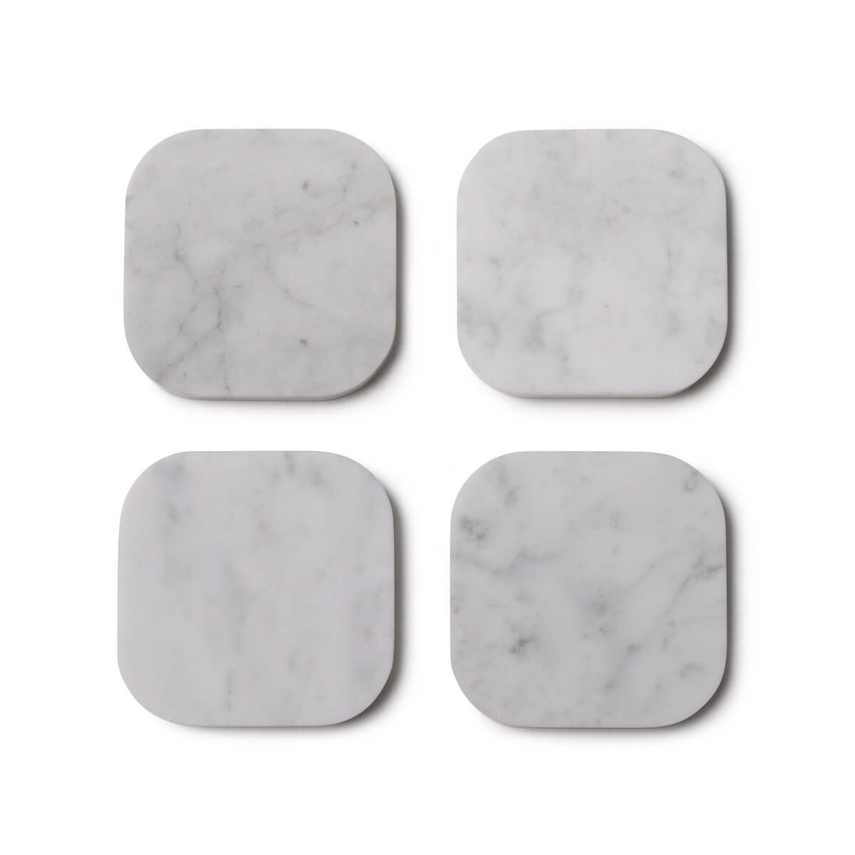 Onderzetters Marmer - Organisch - Set van 4 stuks - 1x10x1cm