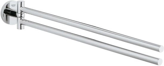 Grohe Essentials 2-lids handdoekhouder draaibaar 45cm Chroom