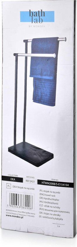 Handdoekenrek Dea by Mondex - 2 handgrepen