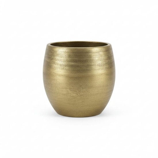 Aurea – Luxe gouden bloempot met matte afwerking
