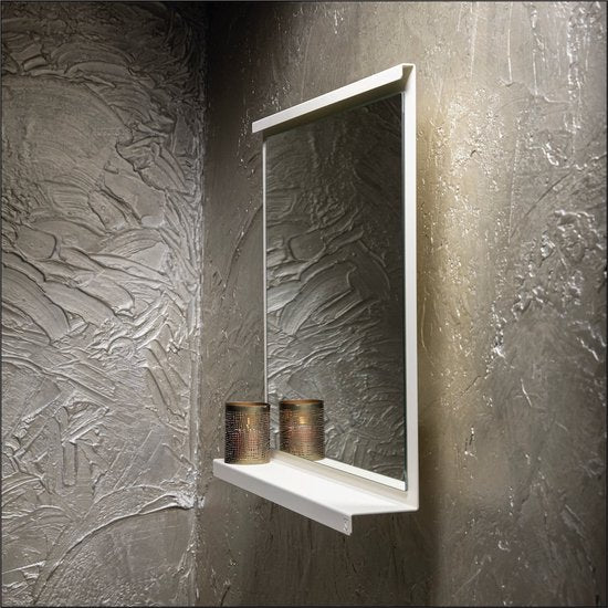 Steellish Spiegel Murano Parelwit
