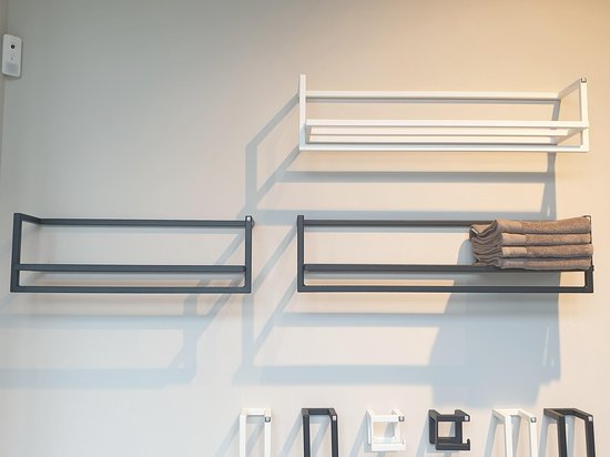 RVS Handdoekenrek Badkamer – Orlando Zwart