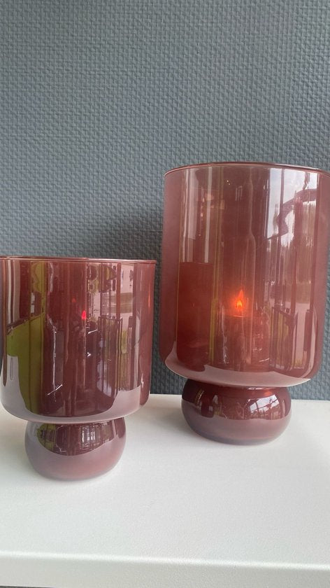 Windlicht Vaas Blosso - oud roze