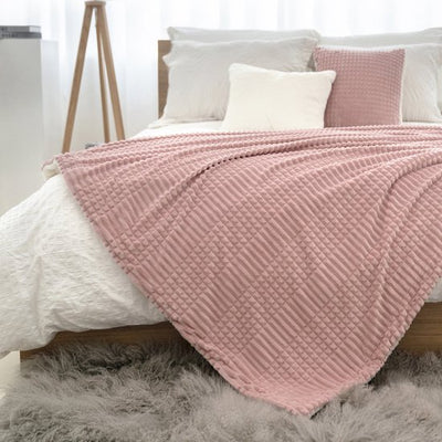 Ridgeline Sherpa Fleece Deken Vintage roze
