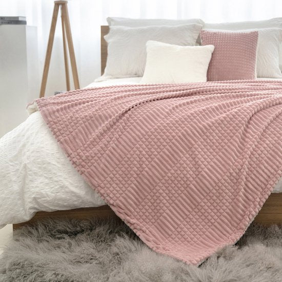 Ridgeline Sherpa Fleece Deken Vintage roze