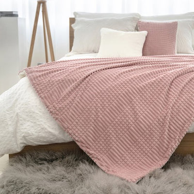 Ridgeline Sherpa Fleece Deken Vintage roze