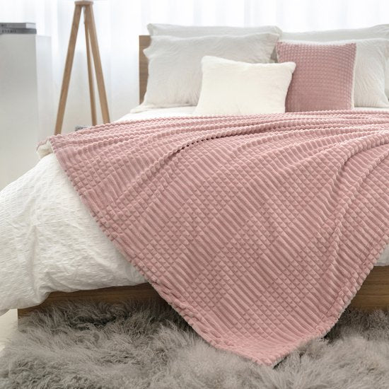 Ridgeline Sherpa Fleece Deken Vintage roze