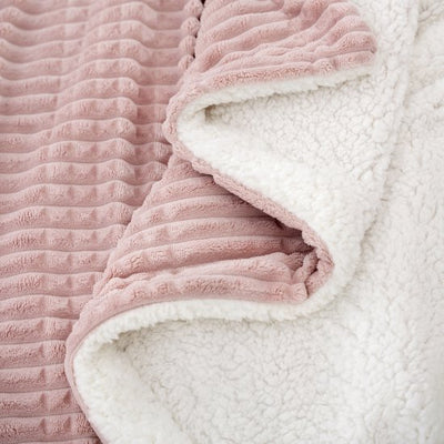 Ridgeline Sherpa Fleece Deken Vintage roze