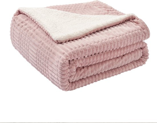Ridgeline Sherpa Fleece Deken Vintage roze