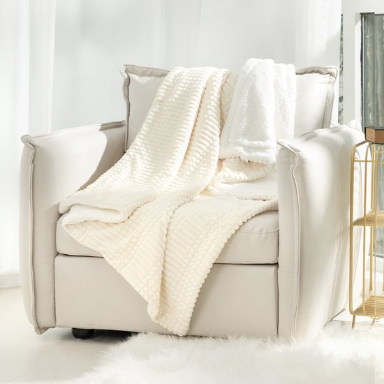 Ridgeline Sherpa Fleece Deken Crème