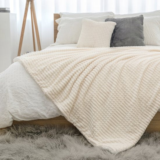 Ridgeline Sherpa Fleece Deken Crème