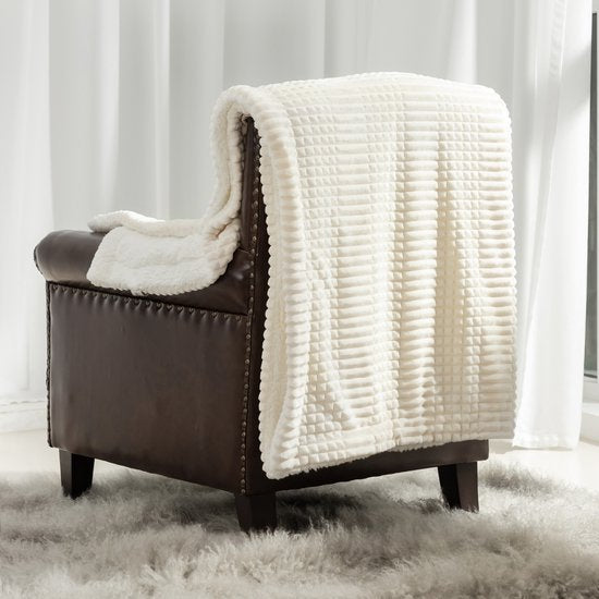 Ridgeline Sherpa Fleece Deken Crème