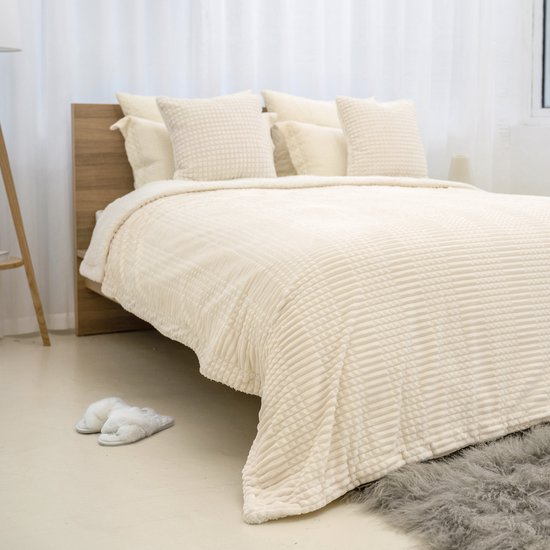 Ridgeline Sherpa Fleece Deken Crème