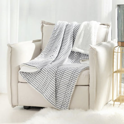 Ridgeline Sherpa Fleece Deken Grafiet