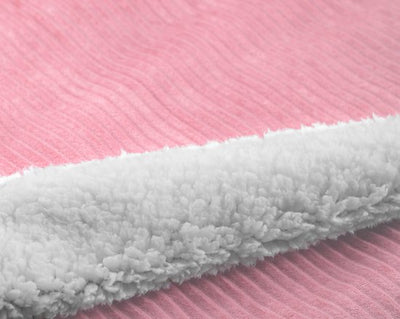 XL Deken Corduroy Rib Roze