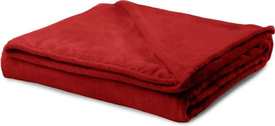 1+1 Gratis – Wasbare Deken coral fleece Bordeaux
