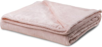 1+1 Gratis – Wasbare Deken coral fleece Lichtroze