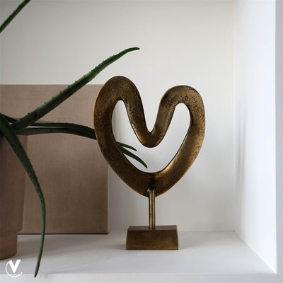 Deco Casa nova aged brass L26 x B7 x H37 cm (Aged Brass L26 x B7 x H37 cm)