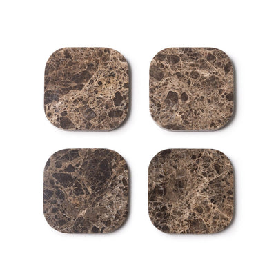 Onderzetters Marmer - Organisch - Set van 4 stuks - 1x10x1cm