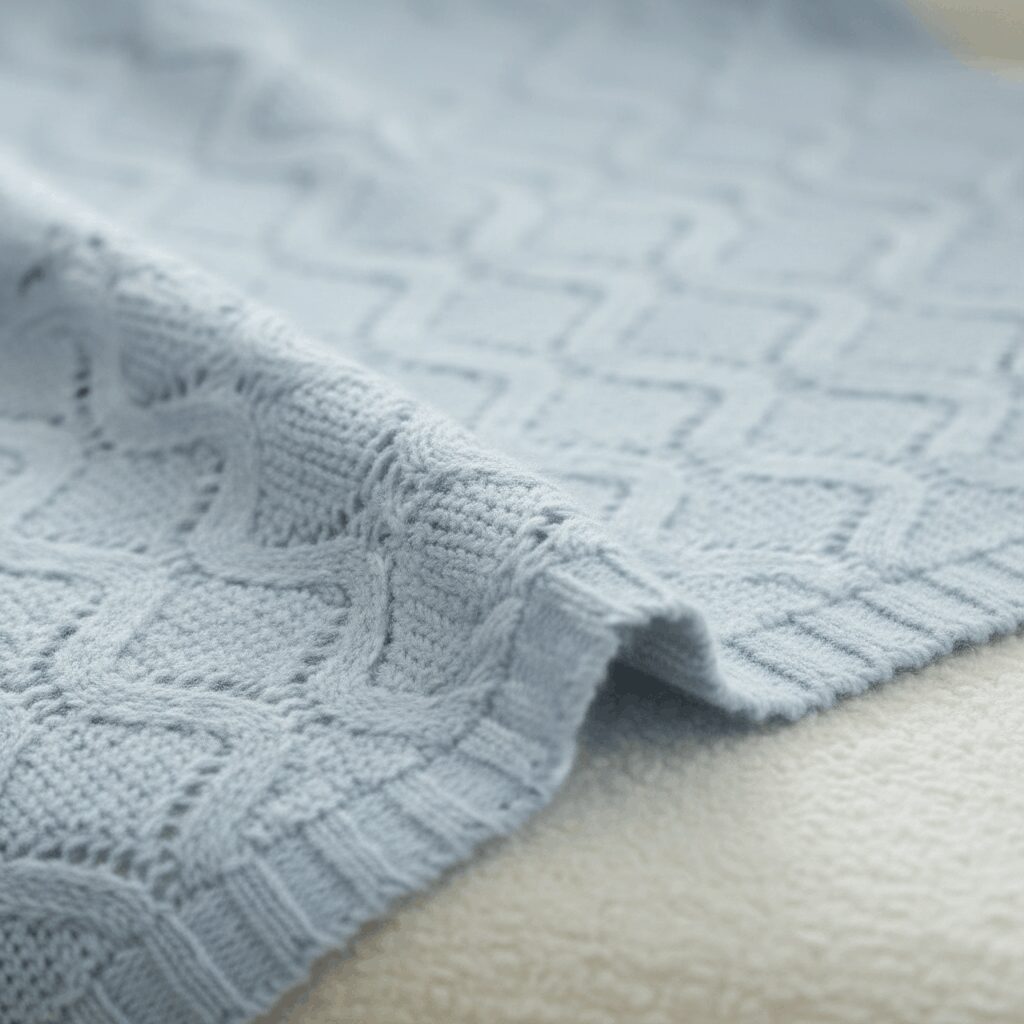 Diamond Pointelle Knit Throw Blanket – Gebreide Deken met Tijdloos Patroon