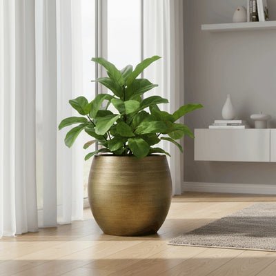 Aurea – Luxe gouden bloempot met matte afwerking