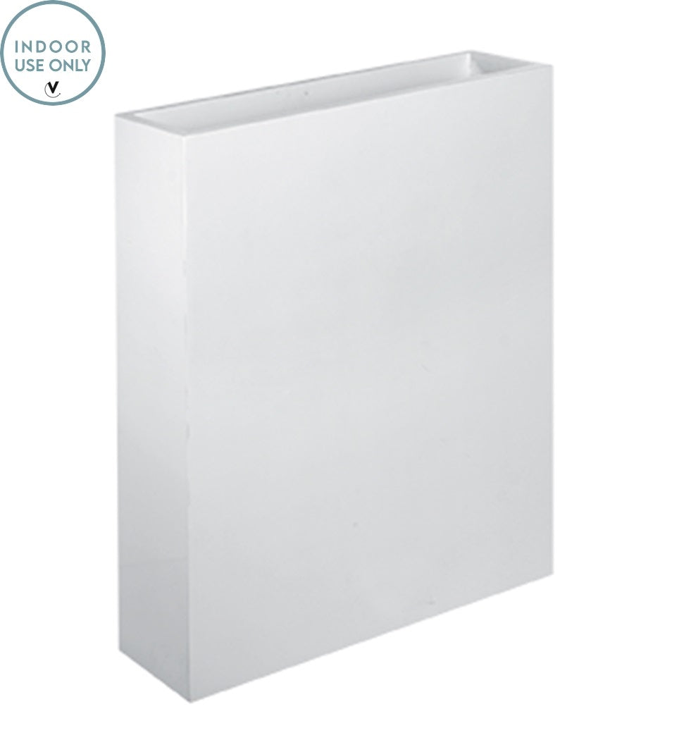 Pot South Dakota M L56 x B23 x H76 cm Shiny White 1