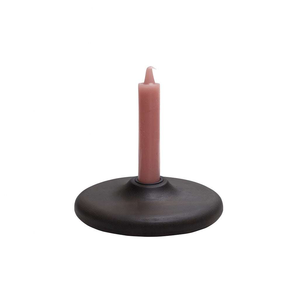 Kaarshouder Toponas XS walnut Ø13 x H13 cm