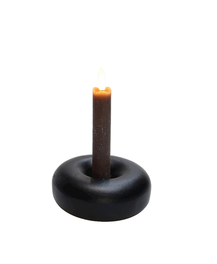 Kaarshouder Batavo  black Ø13 x H3 cm (black Ø13 x H3 cm)